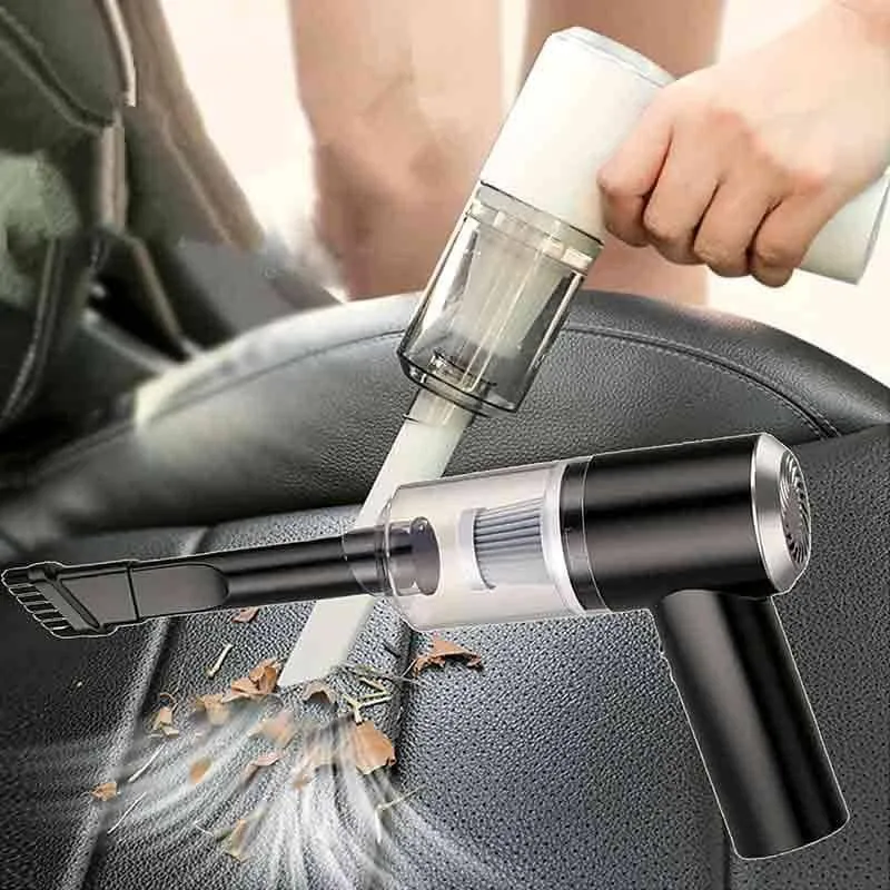 Portable 3-in-1 Vacuum Cleaner Black ABS - Image 3